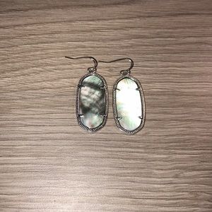 Kendra Scott Elle Black Mother of Pearl - Silver